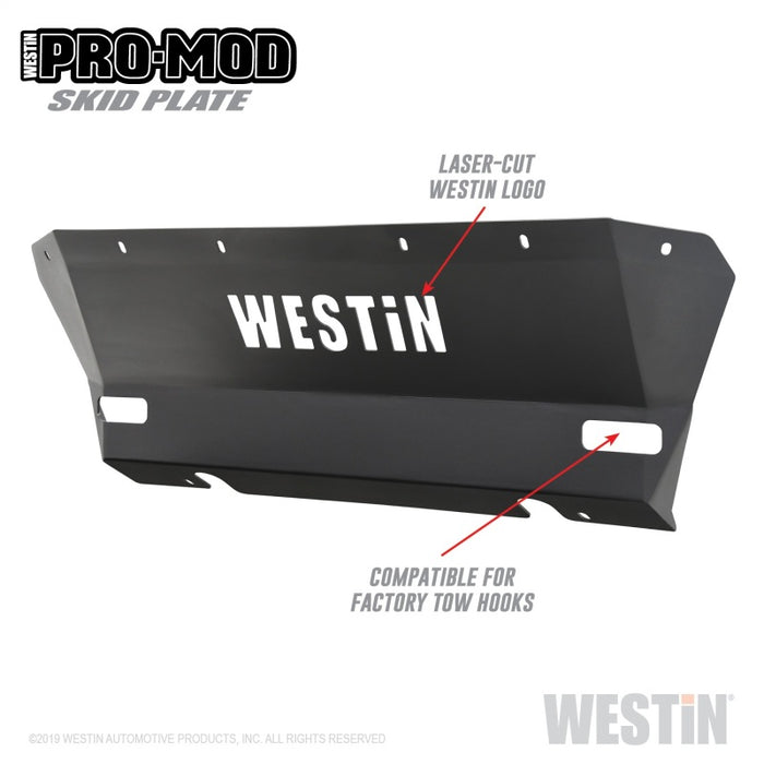 Westin 15-20 Chevrolet Colorado Pro-Mod Skid Plate - Tex. Blk Westin