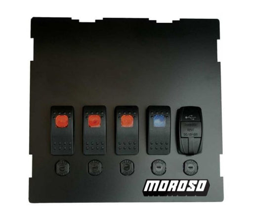 Moroso 99-04 Mazda Miata NB Radio/HVAC Pocket Block Off Plate With Switches Moroso