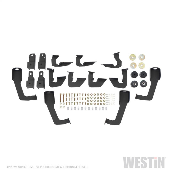Westin/HDX 07-18 Chevrolet Silverado (Excl. Classic) 6.5ft. Bed Drop W2W Nerf Step Bars - Tex. Blk Westin