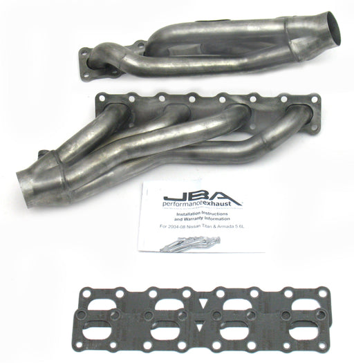 JBA 04-15 Nissan 5.6L VK56DE Oval Port 1-5/8in Primary Raw 409SS Cat4Ward Header JBA
