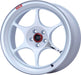 Enkei PF06 18x9in 5x114.3 BP 38mm Offset 75mm Bore White Machined Wheel Enkei