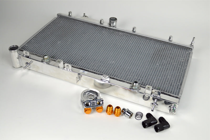 CSF 08-15 Subaru WRX/STI 2-Row Radiator w/Built-In Oil Cooler CSF