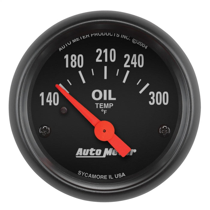 Autometer Z-Series 52mm 140-300 Degrees F Electric Oil Temp Gauge AutoMeter