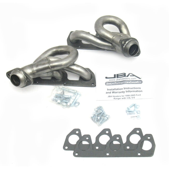 JBA 02-08 Ford Ranger 3.0L V6 w/o EGR 1-1/2in Primary Raw 409SS Cat4Ward Header JBA