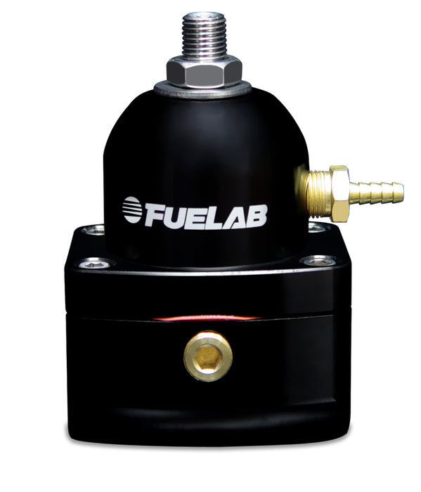 Fuelab 515 EFI Adjustable FPR 90-125 PSI (2) -10AN In (1) -6AN Return - Black Fuelab