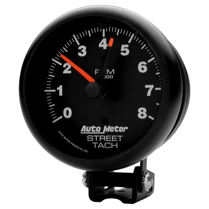 Autometer Z-Series 3-3/4in 8K RPM Pedestal w/ Red Line Tachometer Gauge AutoMeter