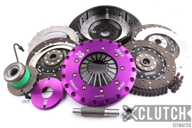 XClutch 07-12 Ford Mustang Shelby GT500 5.4L 9in Triple Solid Organic Clutch Kit XCLUTCH