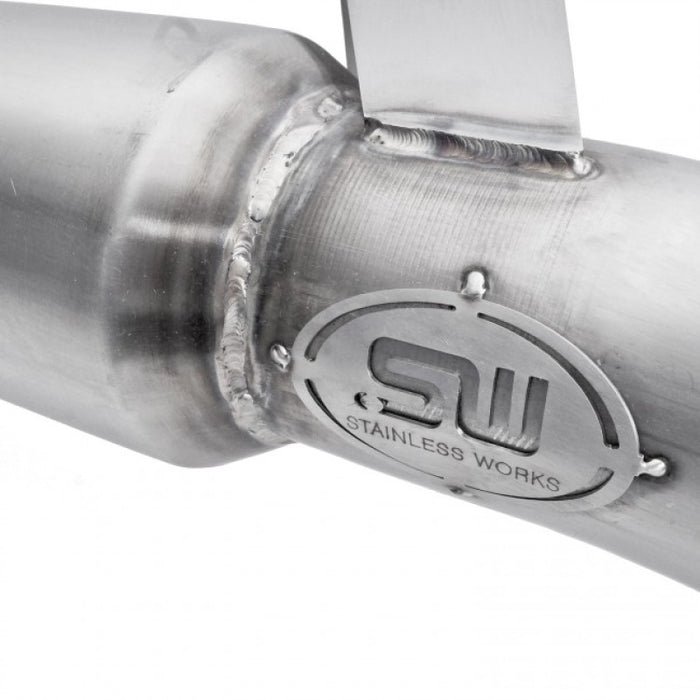 Stainless Works 2016-18 Ford Focus RS 3in High-Flow Cats Downpipe Factory Connection Stainless Works