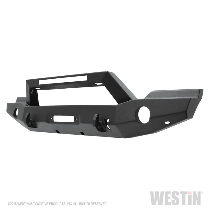 Westin 07-18 Jeep Wrangler JK WJ2 Full Width Front Bumper w/LED Light - Tex. Blk Westin