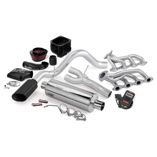 Banks Power 09 Chevy 5.3L CCSB/ECSB FFV PowerPack System - SS Single Exhaust w/ Black Tip Banks Power