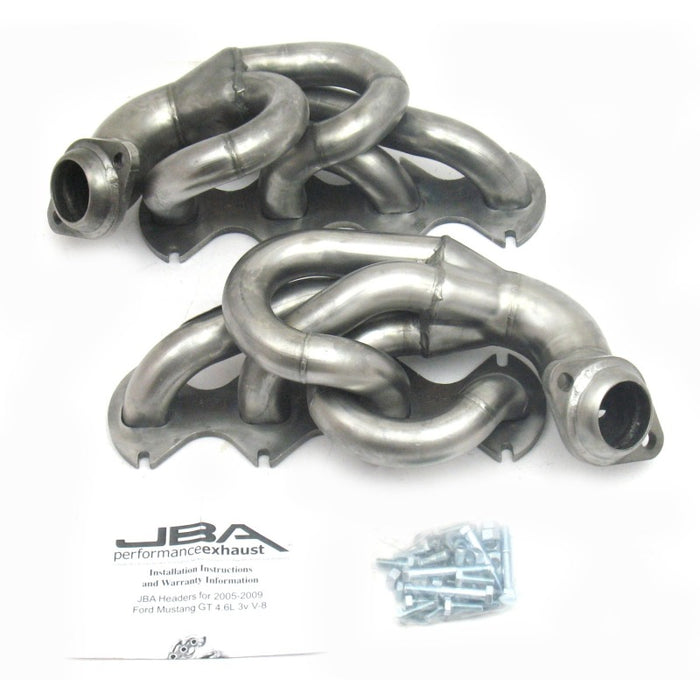 JBA 05-10 Ford Mustang 4.6L 3V 1-5/8in Primary Raw 409SS Cat4Ward Header JBA
