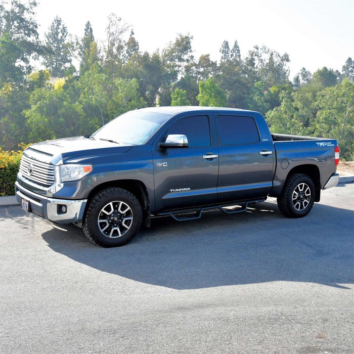 Westin 07-21 Toyota Tundra CrewMax Outlaw Drop Nerf Step Bars - Black Westin