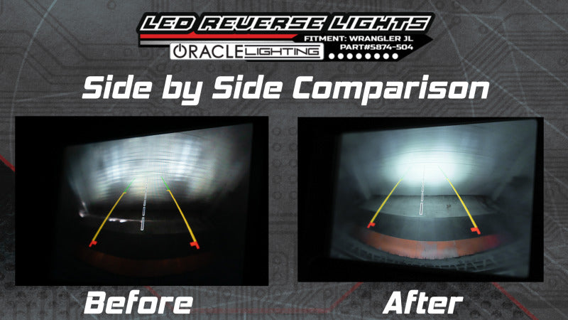 Oracle Rear Bumper LED Reverse Lights for Jeep Wrangler JL - 6000K SEE WARRANTY ORACLE Lighting