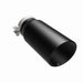 MagnaFlow Tip Stainless Black Coated Single Wall Round Single Outlet 5in Dia 4in Inlet 13in L Magnaflow