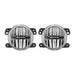 KC HiLiTES 10-18 Jeep JK 4in. Gravity G4 LED Light 10w SAE/ECE Clear Fog Beam (Pair Pack System) KC HiLiTES