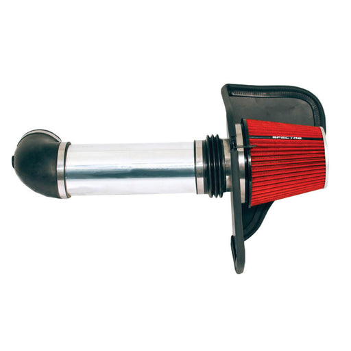 Spectre 05-10 Chrysler 300C V8-5.7/6.1L F/I Air Intake Kit - Polished w/Red Filter Spectre