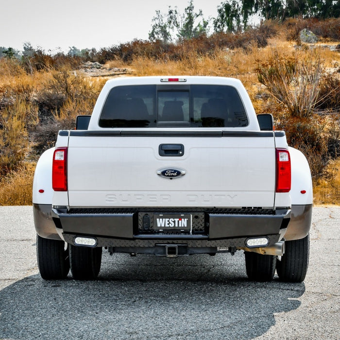 Westin 11-16 Ford F-250/350 HDX Bandit Rear Bumper - Black Westin