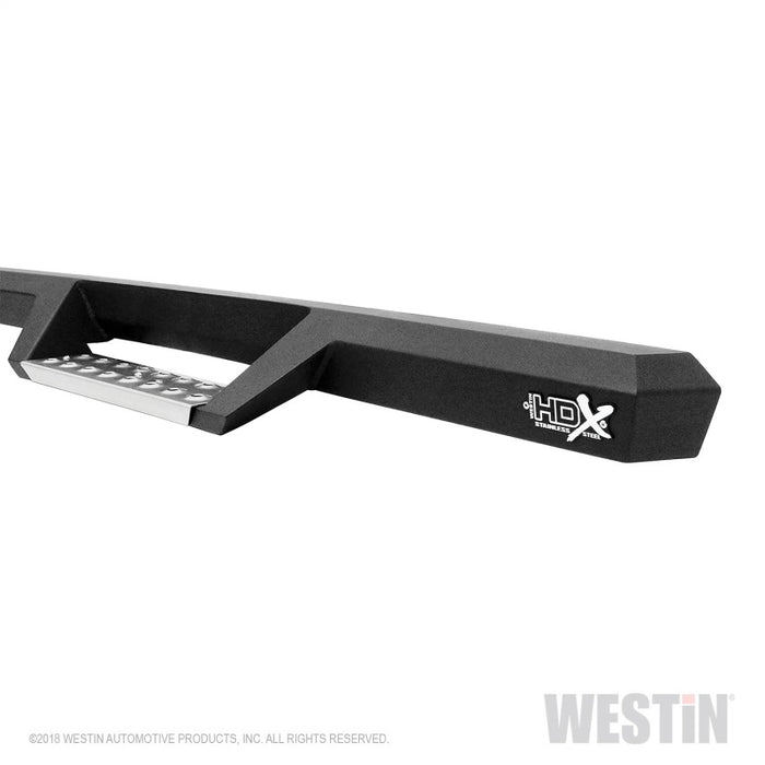 Westin 07-18 Jeep Wrangler JK 2dr. HDX Stainless Drop Nerf Step Bars - Tex. Blk Westin