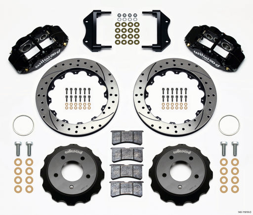 Wilwood Narrow Superlite 6R Front Hat Kit 12.88in Drilled 84-87 Corvette C4