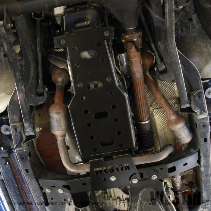 Westin/Snyper 07-11 Jeep Wrangler Transmission Pan Skid Plate - Textured Black Westin