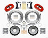 Wilwood Narrow Superlite 6R Front Hat Kit 14.00in Red 1999-2012 Subaru WRX w/Lines