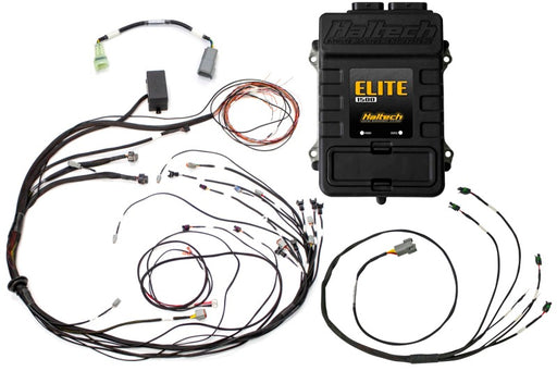 Haltech Elite 1500 Terminated Harness ECU Kit w/ Square EV1 Injector Connectors Haltech