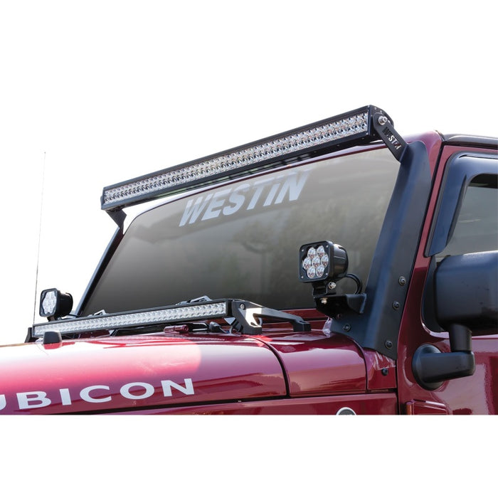 Westin/Snyper 07-17 Jeep Wrangler Snyper Pillar LED Light Mount - Textured Black Westin