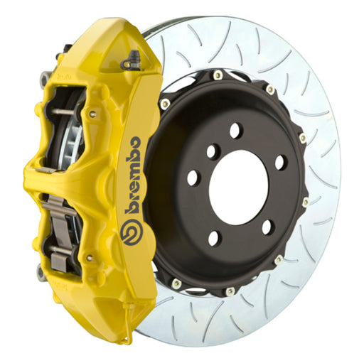Brembo 03-08 SL500 Front GT BBK 6 Piston Cast 355x32 2pc Rotor Slotted Type3-Yellow Brembo