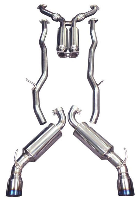Injen 03-08 350Z Dual 60mm SS Cat-Back Exhaust w/ Built In Resonated X-Pipe Injen