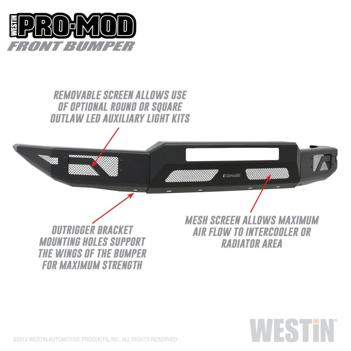 Westin 15-20 Chevrolet Colorado Pro-Mod Front Bumper Westin