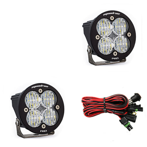 Baja Designs Squadron R Pro Wide Cornering Pair LED Light Pods - Clear Baja Designs