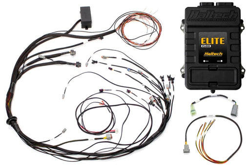 Haltech Elite 1500 Terminated Harness ECU Kit w/ Square EV1 Injector Connectors Haltech