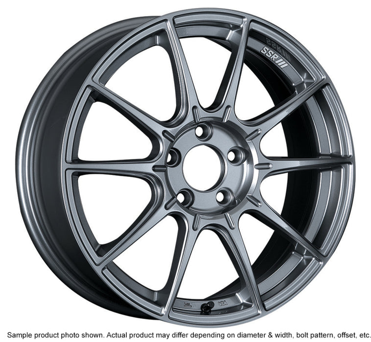 SSR GTX01 17x7 5x100 50mm Offset Dark Silver Wheel SSR