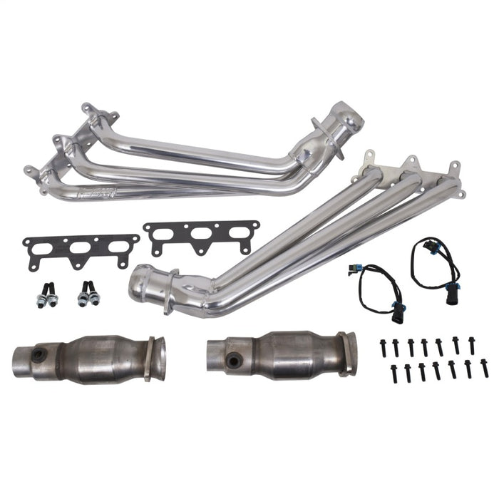 BBK 10-11 Camaro V6 Long Tube Exhaust Headers With Converters - 1-5/8 Silver Ceramic BBK