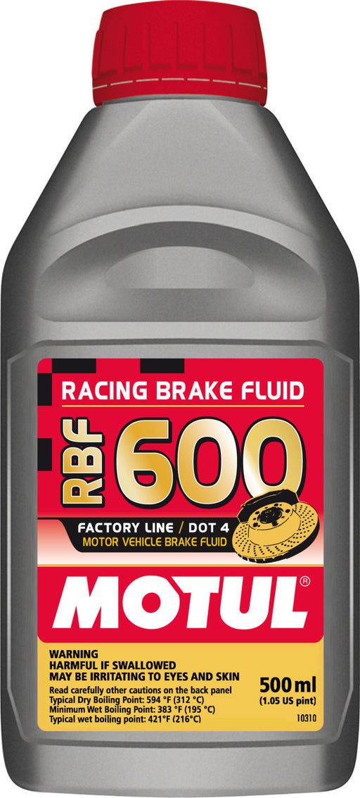 Motul 1/2L Brake Fluid RBF 600 - Racing DOT 4 Motul