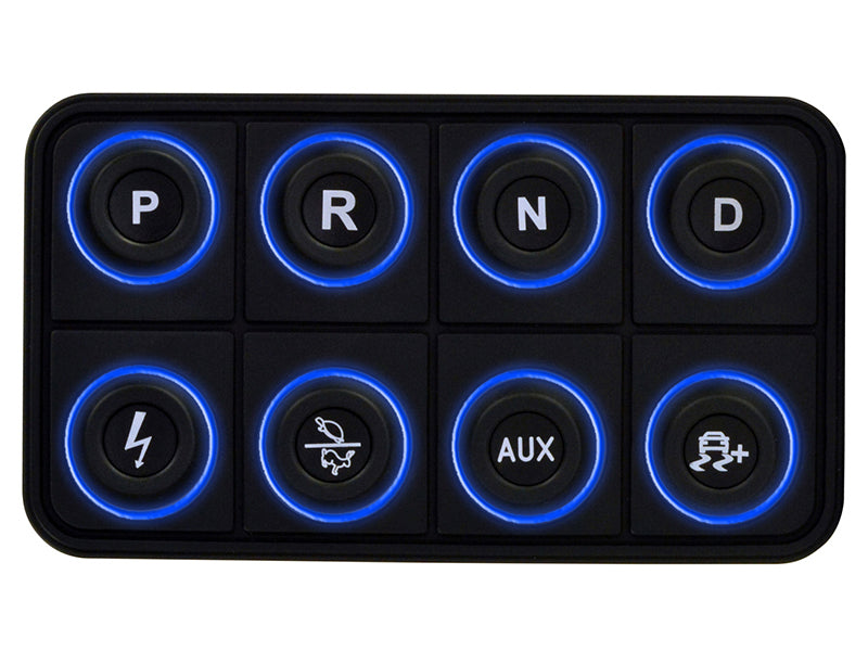 AEM EV 8 Button Keypad CAN Based Programmable Backlighting AEM