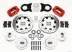 Wilwood Forged Dynalite Front Kit 12.19in Drill Red 1965-1969 Mustang Disc & Drum Spindle
