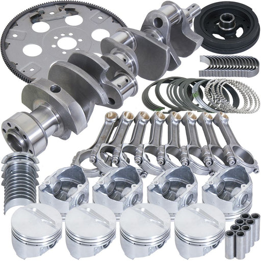 Eagle Chevrolet 350 Balanced 1Pc Rear Seal Rotating Assembly Kit .030 Bore Dome 168 Tooth Flex Plate