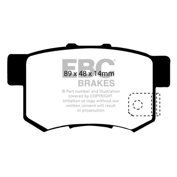 EBC 97 Acura CL 2.2 Redstuff Rear Brake Pads EBC