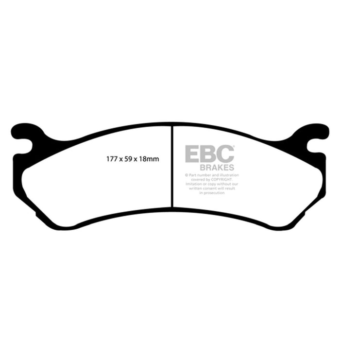 EBC 02 Cadillac Escalade 5.3 (Akebono rear caliper) Greenstuff Front Brake Pads EBC