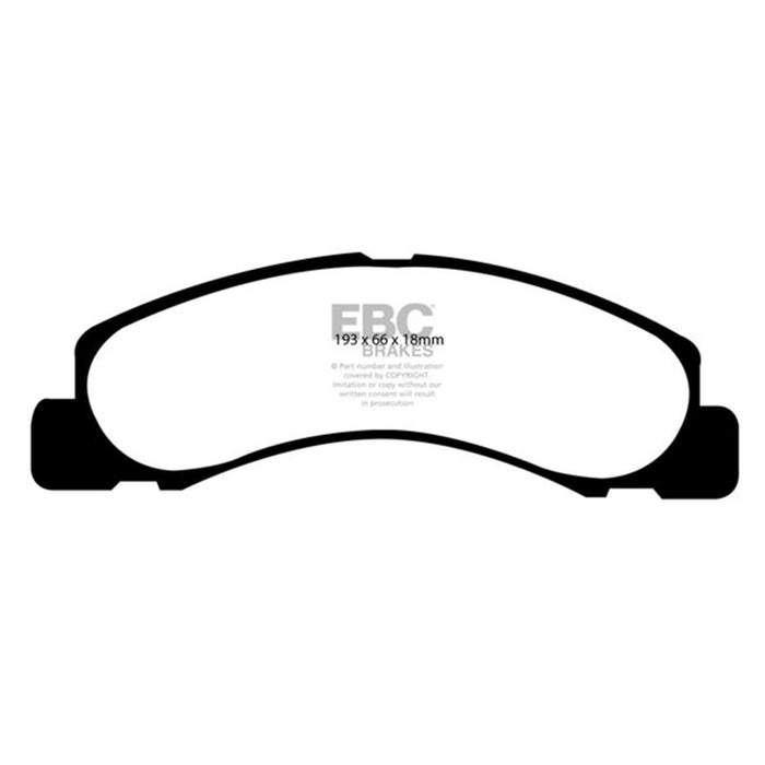 EBC 00-02 Ford Excursion 5.4 2WD Yellowstuff Front Brake Pads EBC