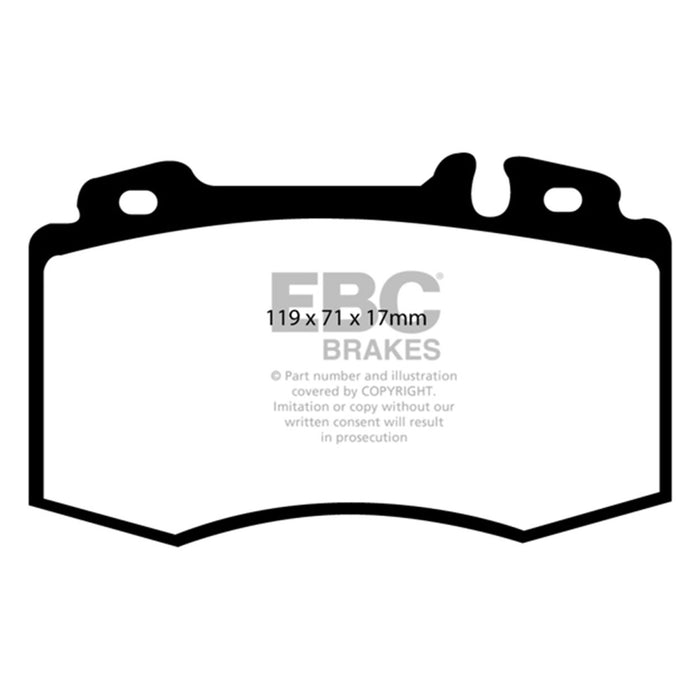 EBC 02-04 Mercedes-Benz C32 AMG (W203) 3.2 Supercharged Yellowstuff Front Brake Pads EBC