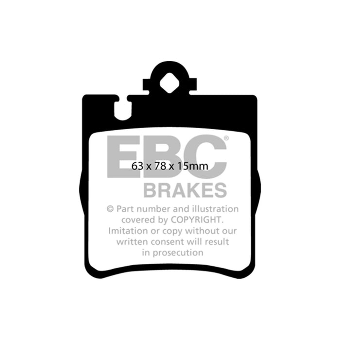 EBC 00 Mercedes-Benz CLK430 4.3 Ultimax2 Rear Brake Pads EBC