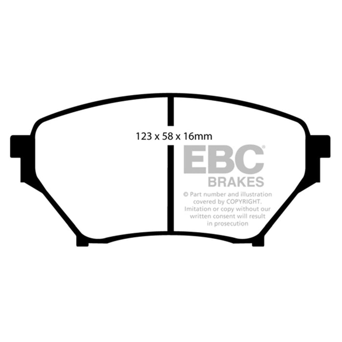 EBC 01-03 Mazda Miata MX5 1.8 (Sports Suspension) Greenstuff Front Brake Pads EBC