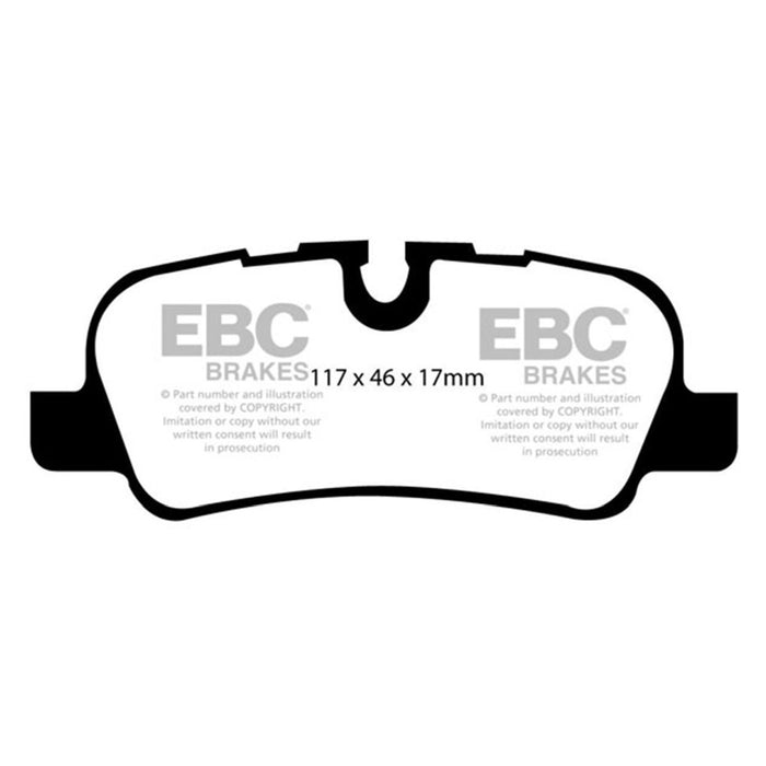 EBC 05-10 Land Rover LR3 4.4 Greenstuff Rear Brake Pads EBC