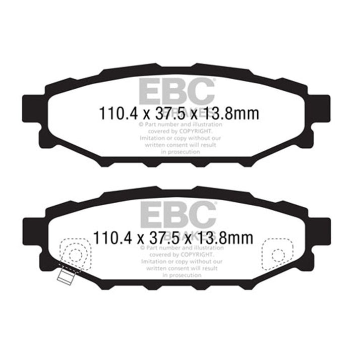 EBC 08-10 Subaru Impreza 2.5 Bluestuff Rear Brake Pads EBC