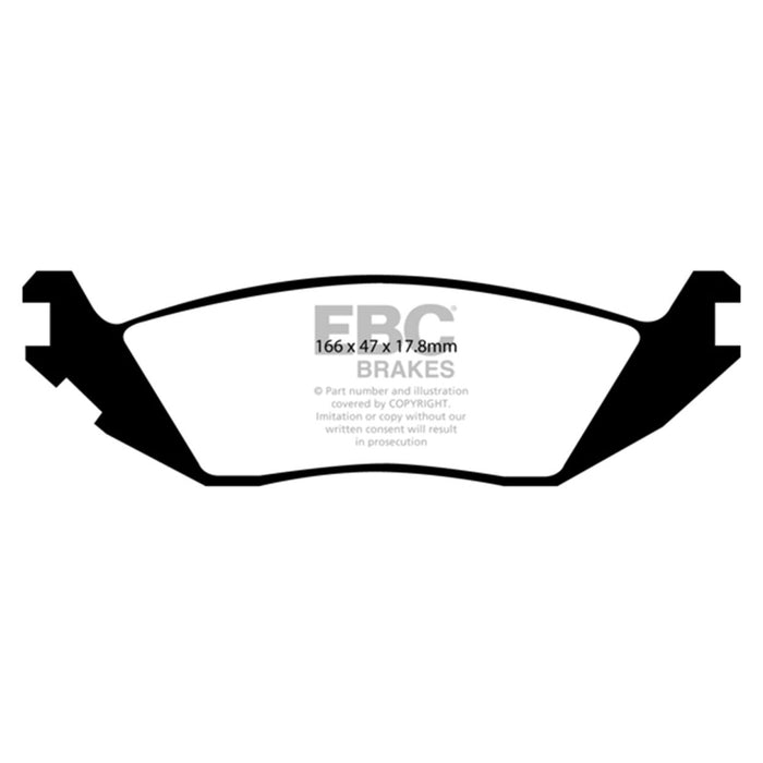 EBC 2019+ Ram 1500 Classic 3.6L/5.7L Yellowstuff Rear Brake Pads EBC