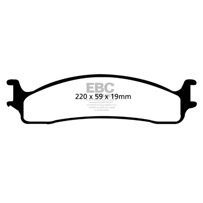 EBC 06-11 Dodge Ram 1500 Mega Cab 2WD Yellowstuff Front Brake Pads EBC