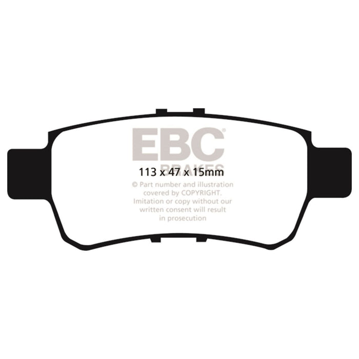 EBC 05-10 Honda Odyssey 3.5 Greenstuff Rear Brake Pads (For 11.7in. Rotors) EBC