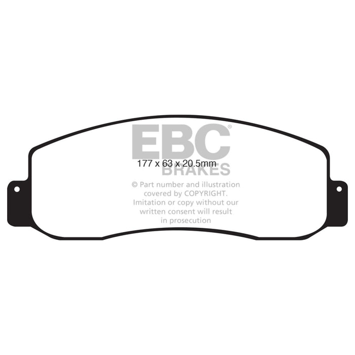 EBC 05-07 Ford F250 (inc Super Duty) 5.4 (2WD) Greenstuff Front Brake Pads EBC